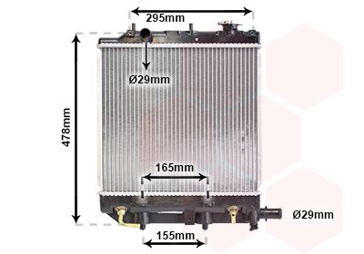 VAN WEZEL Radiators, Motora dzesēšanas sistēma 27002166